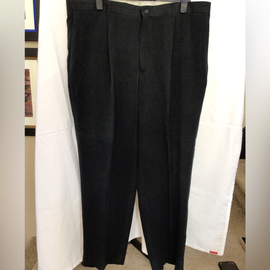 Black Tasso Elba Used Casual Slacks 40x30 Sell As Is